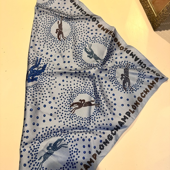 Longchamp Silk Scarf NWT - Picture 4 of 5